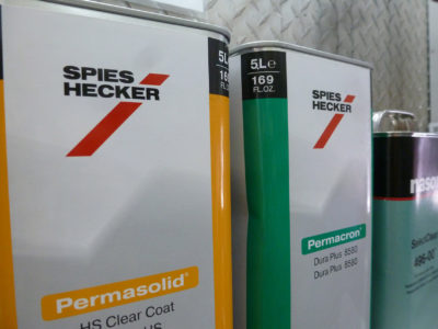 Photo of cans of Spies Hecker products