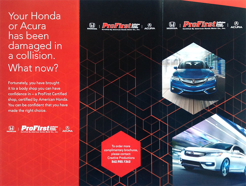Photo of ProFirst for Acura or Honda owners Brochure cover